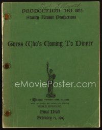 1a088 GUESS WHO'S COMING TO DINNER revised final draft script February 15, 1967, screenplay by Rose
