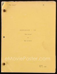 1a089 GUNSMOKE TV script May 5, 1966, screenplay by Hal Sitowitz, for episode The Jailer!