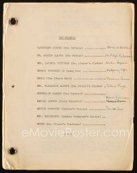 1a095 HEIRESS script 1948 screenplay by Ruth Goetz and Augustus Goetz, directed by William Wyler!
