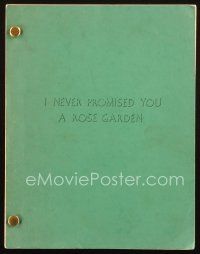 1a103 I NEVER PROMISED YOU A ROSE GARDEN revised draft script November 1977 screenplay by Lambert!