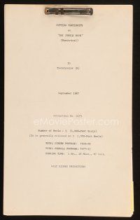 1a105 JUNGLE BOOK cutting continuity script September 1967 Disney screenplay by Clemmons & more!