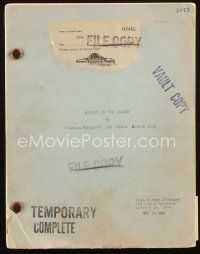 1a138 MUTINY ON THE BOUNTY script October 12, 1934, screenplay by Talbot Jennings & Jules Furthman