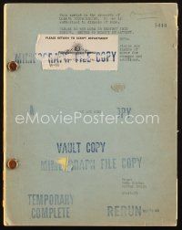 1a151 PAT & MIKE script October 16, 1951, screenplay by Ruth Gordon & Garson Kanin!