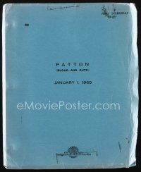 1a152 PATTON final draft script January 1, 1969, screenplay by Francis Ford Coppola & Edmund North!