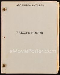 1a164 PRIZZI'S HONOR revised shooting script Oct 1, 1984 screenplay by Richard Condon & Janet Roach