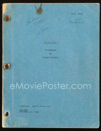 1a167 PSYCHO revised draft script November 10, 1959, screenplay by Joseph Stefano!