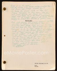 1a170 RAGING BULL revised draft script February 1, 1979, screenplay by Paul Schrader & Martin!