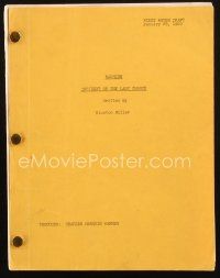 1a173 RAWHIDE TV revised first rough draft script January 28, 1960, screenplay by Winston Miller!