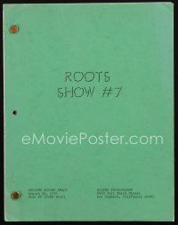 1a179 ROOTS TV revised second draft script August 30, 1976, screenplay by M. Charles Cohen!
