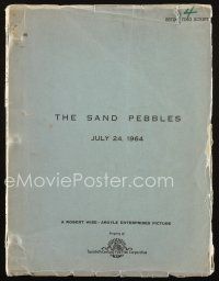 1a180 SAND PEBBLES estimating script July 24, 1964, screenplay by Robert Anderson!