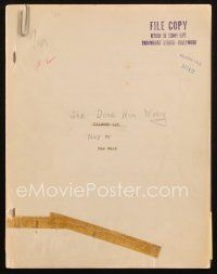 1a191 SHE DONE HIM WRONG stage play script 1933 screenplay by Mae West, Thew & Bright, Diamond Lil!
