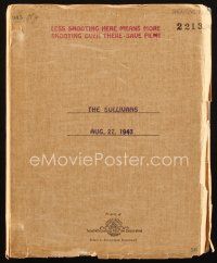 1a202 SULLIVANS revised shooting final draft script Aug 27, 1943, screenplay by Mary C. McCall Jr.