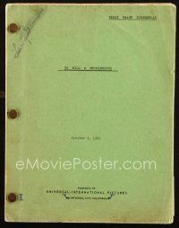 1a215 TO KILL A MOCKINGBIRD first draft script October 3, 1961, screenplay by Horton Foote!