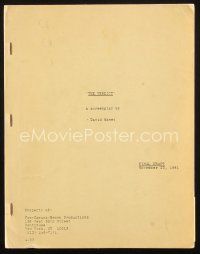 1a227 VERDICT final draft script November 23, 1981, screenplay by David Mamet!