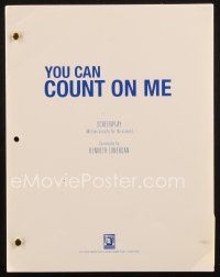 1a234 YOU CAN COUNT ON ME final draft script 2000 screenplay by Kenneth Lonergan!