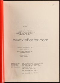 1a106 KILLER sixth revision script 1975 unproduced screenplay by Don Carpenter!