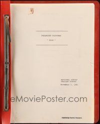 1a175 REDS combined continuity script + national survey Nov 5, 1981 screenplay by Warren Beatty!