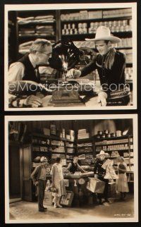 1b973 FARGO EXPRESS 2 8x10 stills '33 western images of Ken Maynard shopping at the trading post!