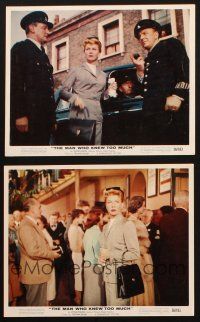 1b241 MAN WHO KNEW TOO MUCH 2 color 8x10 stills '56 directed by Hitchcock, portraits of Doris Day!