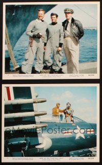 1b242 MEN OF THE FIGHTING LADY 2 color 8x10 stills '54 Van Johnson, cool aircraft carrier & fighter!