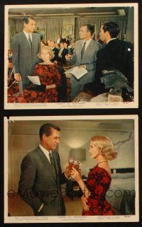 1b243 NORTH BY NORTHWEST 2 color 8x10 stills '59 Cary Grant, Eva Marie Saint & Mason, Hitchcock!