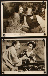 1b608 BARBARIAN & THE GEISHA 8 8x10 stills '58 great images of John Wayne in Japan, John Huston!