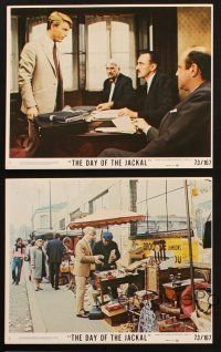 1b186 DAY OF THE JACKAL 5 8x10 mini LCs '73 Fred Zinnemann classic, Edward Fox in title role!