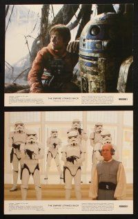 1b044 EMPIRE STRIKES BACK 8 8x10 mini LCs '80 George Lucas, Luke, Darth Vader, Han, Chewie, Leia!