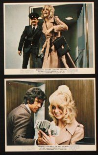 1b006 $ 10 color 8x10 stills '71 bank robbers Warren Beatty & sexy Goldie Hawn!