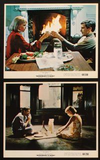 1b001 ROSEMARY'S BABY 12 color 8x10 stills '68 John Cassavetes & Mia Farrow, Polanski horror classic