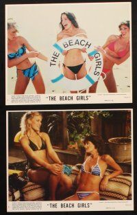 1b024 BEACH GIRLS 8 8x10 mini LCs '82 sexy images of Debra Blee, Val Kline, teens, sex & drugs!