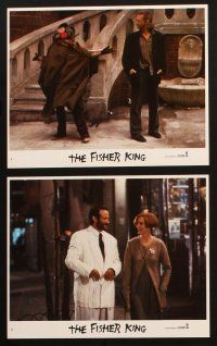 1b049 FISHER KING 8 8x10 mini LCs '91 Jeff Bridges & Robin Williams, directed by Terry Gilliam