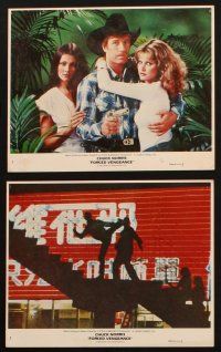 1b136 FORCED VENGEANCE 7 8x10 mini LCs '83 Mary Louise Weller, Chuck Norris martial arts action!