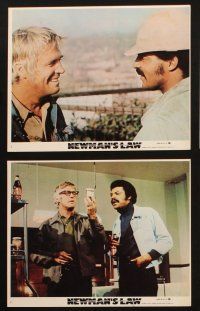 1b147 NEWMAN'S LAW 7 8x10 mini LCs '74 most cops play by the book, George Peppard writes his own!