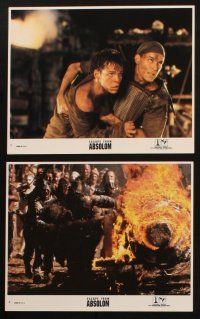 1b106 NO ESCAPE 8 int'l 8x10 mini LCs '94 Ray Liotta, cool war fighting images, Escape From Absolom!