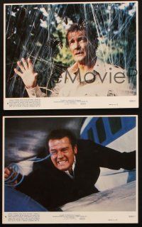 1b229 OCTOPUSSY 3 8x10 mini LCs '83 Roger Moore as James Bond, cool action & casino gambling images!