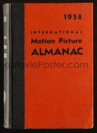 1c006 INTERNATIONAL MOTION PICTURE ALMANAC hardcover book '58 filled with information!