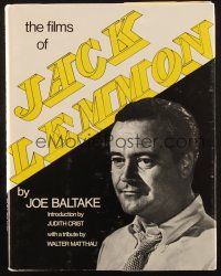 1c067 FILMS OF JACK LEMMON hardcover book '77 an illustrated biography with many photographs!