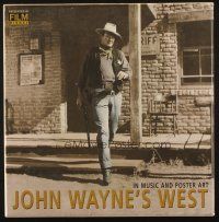 1c130 JOHN WAYNE'S WEST IN MUSIC AND POSTER ART hardcover boxed set '09 includes 10 CDs and a DVD!