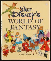 1c219 WALT DISNEY'S WORLD OF FANTASY hardcover book '82 great full-color animation images!