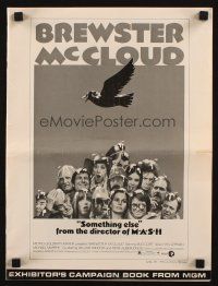 1c500 BREWSTER McCLOUD pressbook '71 Bud Cort, cult classic directed by Robert Altman!
