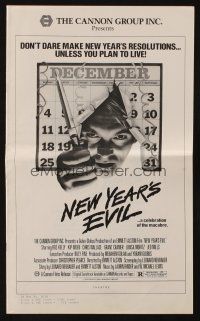 1c781 NEW YEAR'S EVIL pressbook '80 holiday horror, a celebration of the macabre!