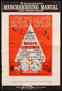 1c933 WHITE CHRISTMAS pressbook R61 Bing Crosby, Danny Kaye, Clooney, Vera-Ellen, musical classic!