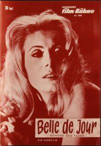 1c245 BELLE DE JOUR German program '67 Luis Bunuel, different images of sexy Catherine Deneuve!