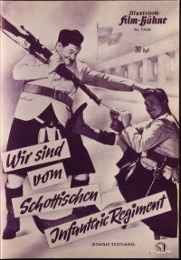 1c251 BONNIE SCOTLAND German program R66 great different images of Stan Laurel & Oliver Hardy!