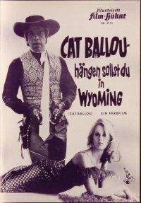 1c258 CAT BALLOU German program ''65 classic sexy cowgirl Jane Fonda, Lee Marvin, different!