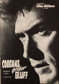 1c263 COOGAN'S BLUFF German program '68 different images of cowboy Clint Eastwood in New York City!