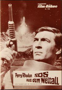 1c366 MISSION STARDUST German program '67 different images from wacky Italian sci-fi movie!