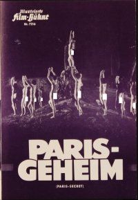 1c383 PARIS SECRET German program '64 sexploitation, different images of sexy naked French girls!