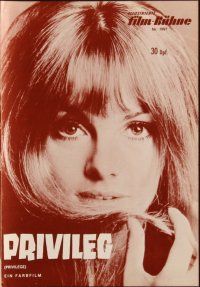1c393 PRIVILEGE German program '67 Jean Shrimpton, Paul Jones, cool different rock 'n' roll images